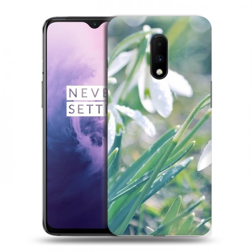 Дизайнерский пластиковый чехол для OnePlus 7 Подснежники