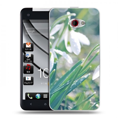 Дизайнерский пластиковый чехол для HTC Butterfly S Подснежники