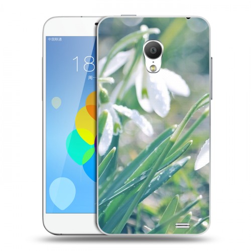 Дизайнерский силиконовый чехол для  Meizu MX3 Подснежники