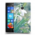 Дизайнерский пластиковый чехол для Microsoft Lumia 435 Подснежники