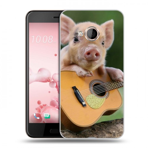 Дизайнерский пластиковый чехол для HTC U Play Свинки