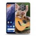 Дизайнерский силиконовый чехол для Nokia 9 PureView Свинки