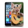 Дизайнерский силиконовый чехол для Microsoft Lumia 640 Свинки