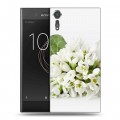 Дизайнерский пластиковый чехол для Sony Xperia XZs Подснежники