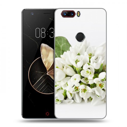 Дизайнерский пластиковый чехол для ZTE Nubia Z17 Подснежники