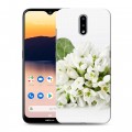 Дизайнерский силиконовый с усиленными углами чехол для Nokia 2.3 Подснежники