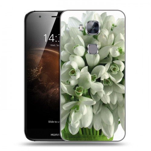 Дизайнерский пластиковый чехол для Huawei G8 Подснежники