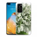 Дизайнерский пластиковый чехол для Huawei P40 Подснежники