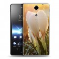 Дизайнерский пластиковый чехол для Sony Xperia TX Подснежники