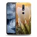 Дизайнерский пластиковый чехол для Nokia 6.1 Plus Подснежники