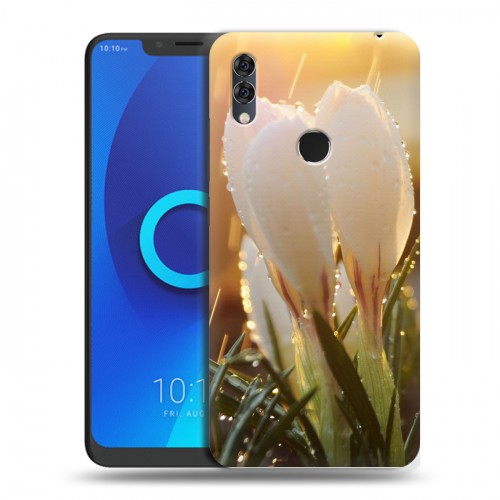 Дизайнерский силиконовый чехол для Alcatel 5V Подснежники