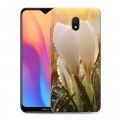 Дизайнерский силиконовый с усиленными углами чехол для Xiaomi RedMi 8A Подснежники