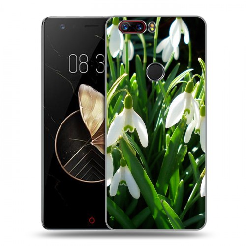 Дизайнерский пластиковый чехол для ZTE Nubia Z17 Подснежники