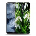 Дизайнерский пластиковый чехол для Nokia 6.1 Plus Подснежники