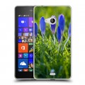 Дизайнерский пластиковый чехол для Microsoft Lumia 540 Подснежники