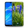 Дизайнерский пластиковый чехол для Huawei Y6 (2019) Подснежники