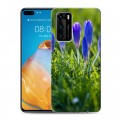 Дизайнерский пластиковый чехол для Huawei P40 Подснежники