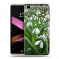 Дизайнерский пластиковый чехол для LG X Style Подснежники