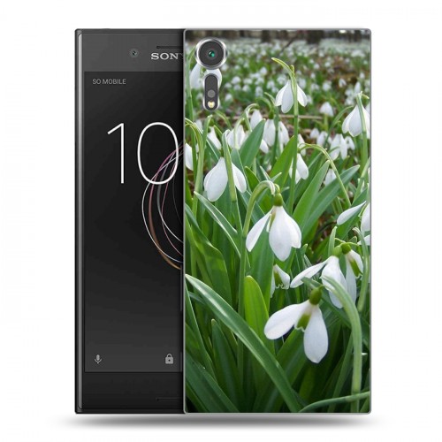 Дизайнерский пластиковый чехол для Sony Xperia XZs Подснежники