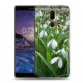 Дизайнерский пластиковый чехол для Nokia 7 Plus Подснежники