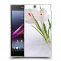 Дизайнерский пластиковый чехол для Sony Xperia Z Ultra  Подснежники