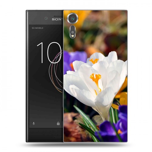 Дизайнерский пластиковый чехол для Sony Xperia XZs Подснежники