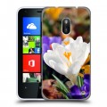 Дизайнерский пластиковый чехол для Nokia Lumia 620 Подснежники