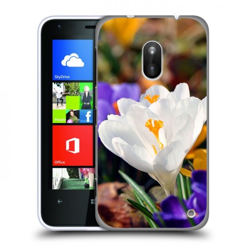 Дизайнерский пластиковый чехол для Nokia Lumia 620 Подснежники