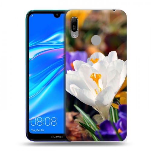 Дизайнерский пластиковый чехол для Huawei Y6 (2019) Подснежники