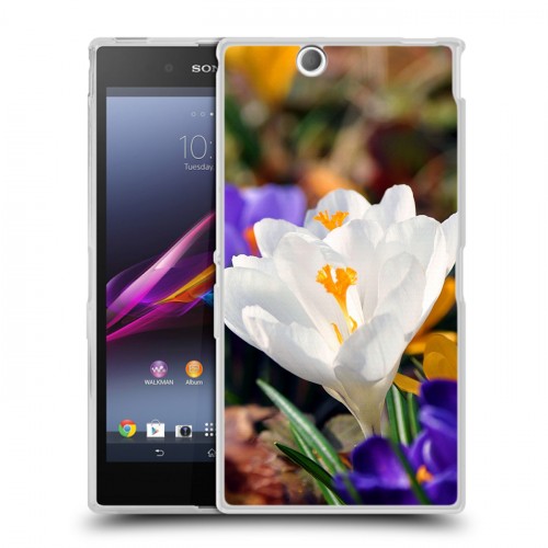 Дизайнерский пластиковый чехол для Sony Xperia Z Ultra  Подснежники