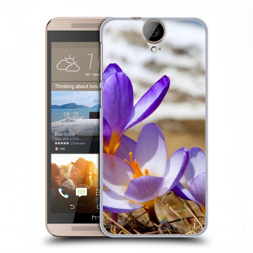 Дизайнерский силиконовый чехол для HTC One E9+ Подснежники