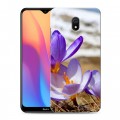 Дизайнерский силиконовый с усиленными углами чехол для Xiaomi RedMi 8A Подснежники