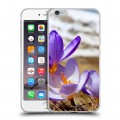 Дизайнерский силиконовый чехол для Iphone 6 Plus/6s Plus Подснежники