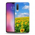 Дизайнерский силиконовый с усиленными углами чехол для Xiaomi Mi9 Подсолнухи