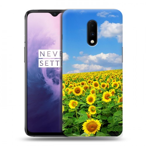 Дизайнерский пластиковый чехол для OnePlus 7 Подсолнухи