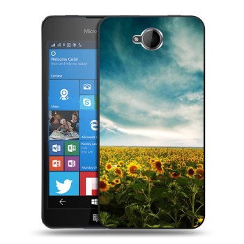 Дизайнерский силиконовый чехол для Microsoft Lumia 650 Подсолнухи (на заказ)