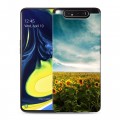 Дизайнерский пластиковый чехол для Samsung Galaxy A80 Подсолнухи