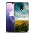 Дизайнерский пластиковый чехол для OnePlus 7 Подсолнухи