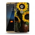 Дизайнерский пластиковый чехол для ZTE Axon 7 Подсолнухи