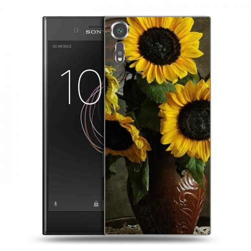 Дизайнерский пластиковый чехол для Sony Xperia XZs Подсолнухи