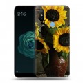 Дизайнерский силиконовый чехол для Xiaomi Mi A2 Подсолнухи