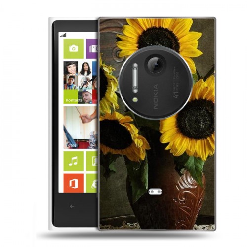 Дизайнерский пластиковый чехол для Nokia Lumia 1020 Подсолнухи
