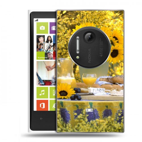 Дизайнерский пластиковый чехол для Nokia Lumia 1020 Подсолнухи