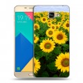 Дизайнерский силиконовый чехол для Samsung Galaxy A9 Подсолнухи