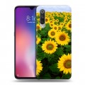 Дизайнерский силиконовый с усиленными углами чехол для Xiaomi Mi9 Подсолнухи