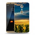 Дизайнерский пластиковый чехол для ZTE Axon 7 Подсолнухи