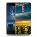 Дизайнерский пластиковый чехол для Nokia 8 Подсолнухи