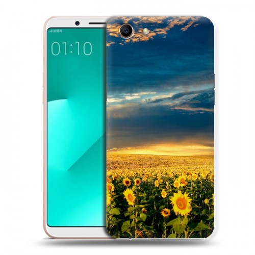 Дизайнерский пластиковый чехол для OPPO A83 Подсолнухи