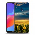 Дизайнерский пластиковый чехол для Huawei Honor 8A Подсолнухи