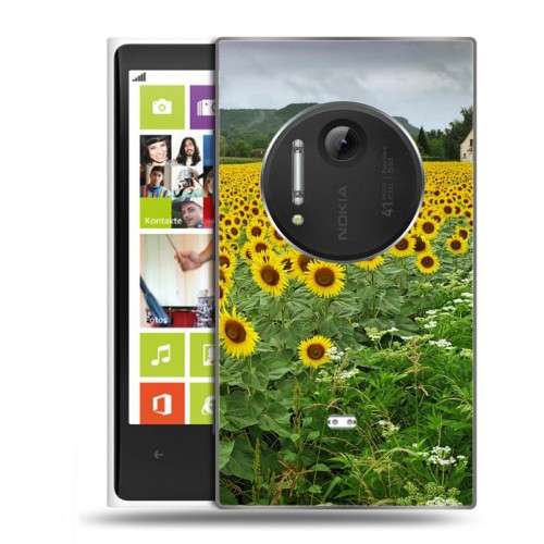 Дизайнерский пластиковый чехол для Nokia Lumia 1020 Подсолнухи